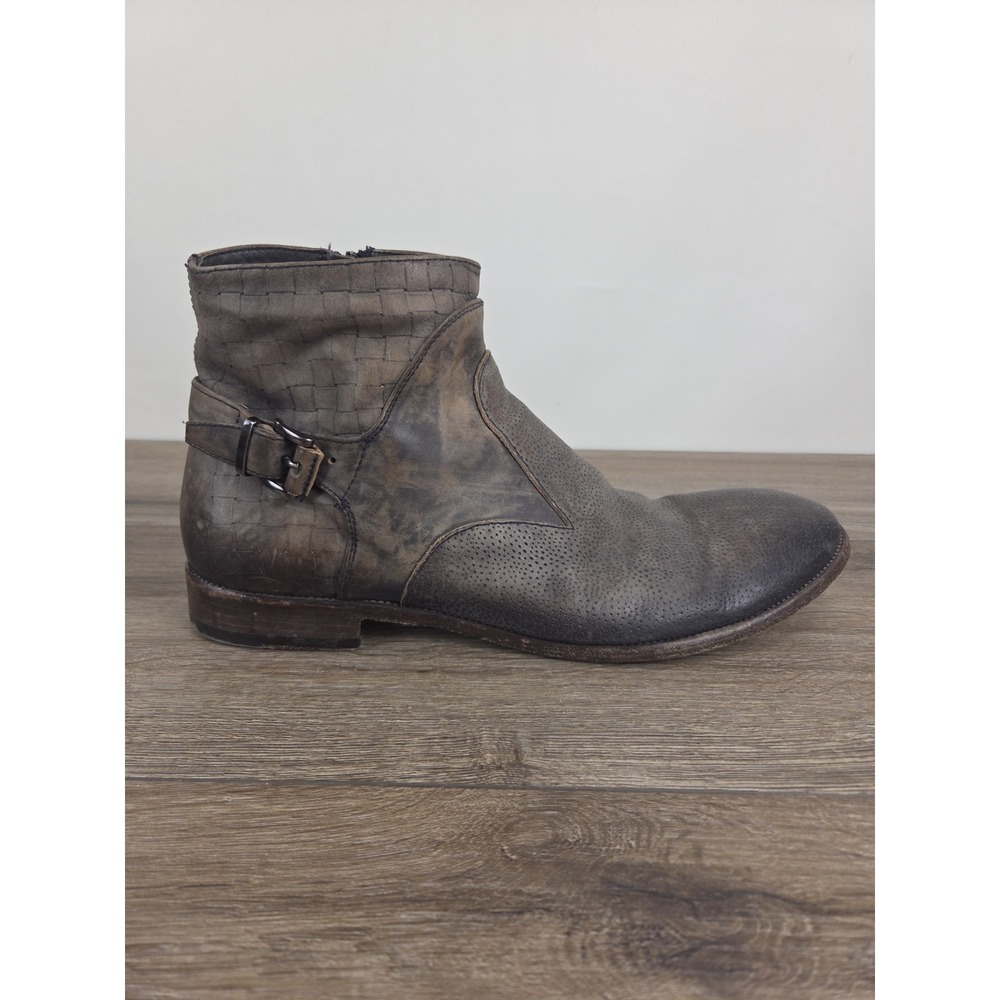 Jo Ghost Brown Leather Chelsea Boots Side Zipper Men's Size 45 EU Vero Cuoio - Picture 8 of 14